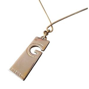 Golden Givenchy Pendant Necklace
